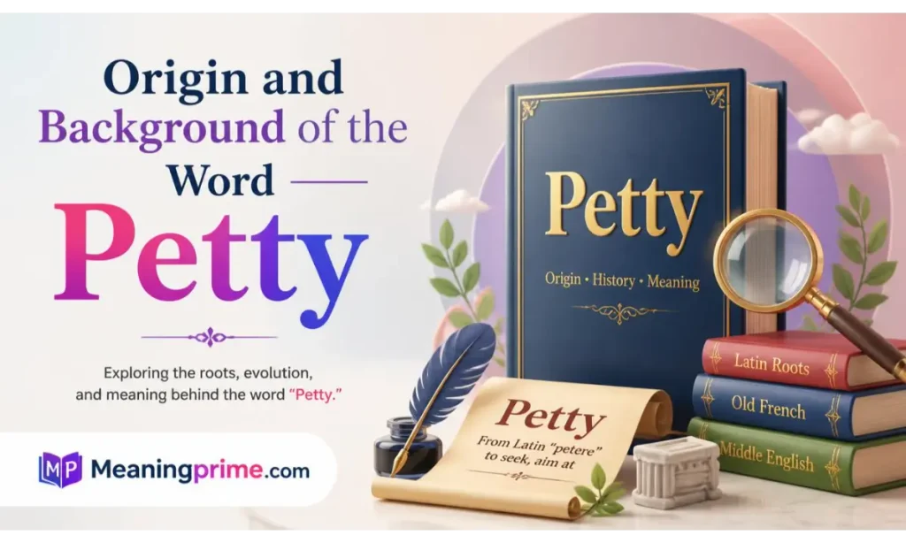 Origin and Background of the Word Petty