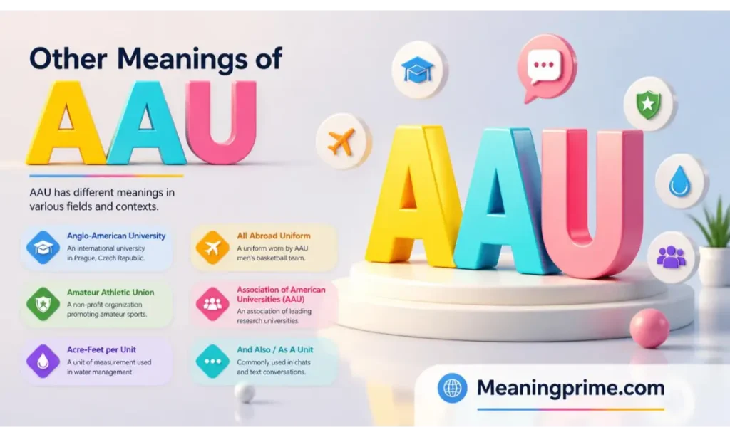Other Meanings of AAU