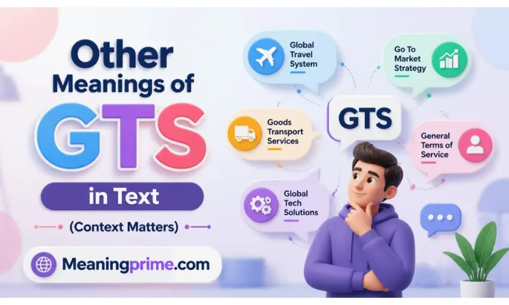 Other Meanings of GTS in Text