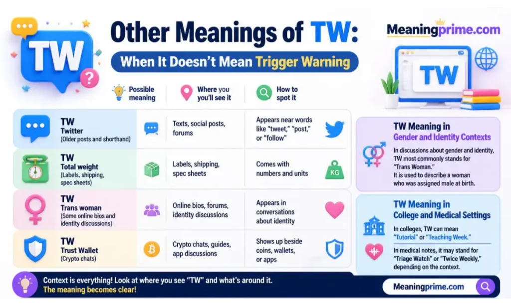 Other Meanings of TW