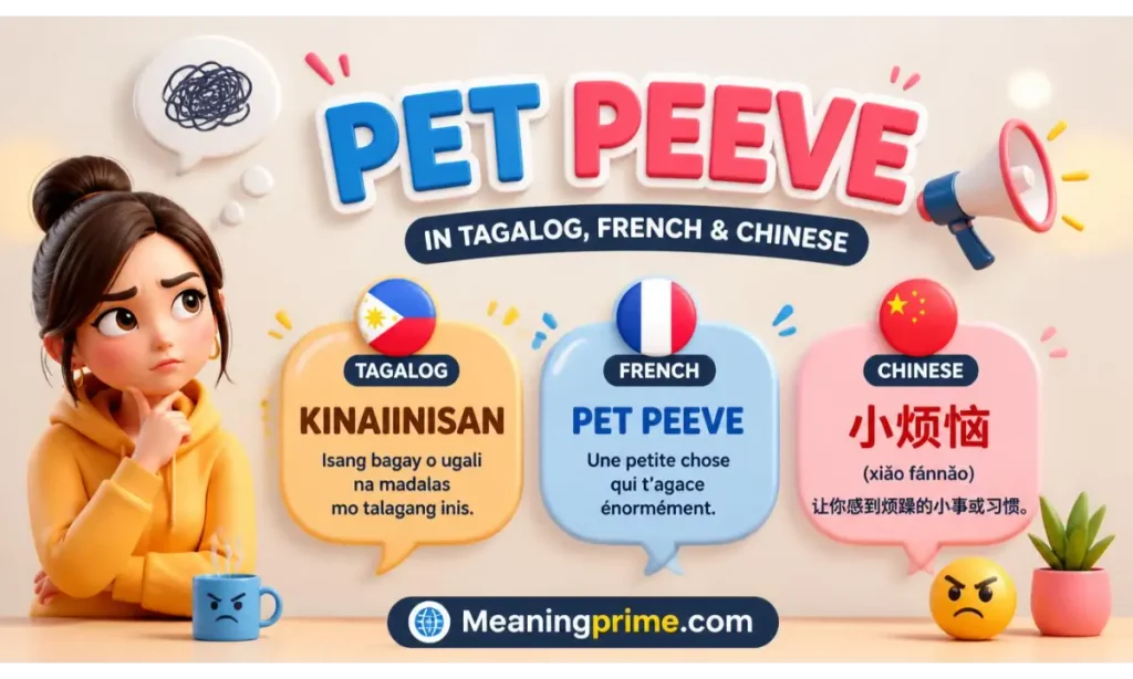 Pet Peeve in Tagalog, French & Chinese