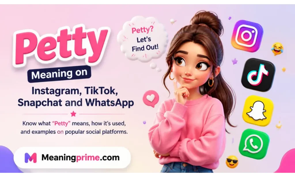 Petty Meaning on Instagram, TikTok, Snapchat and WhatsApp
