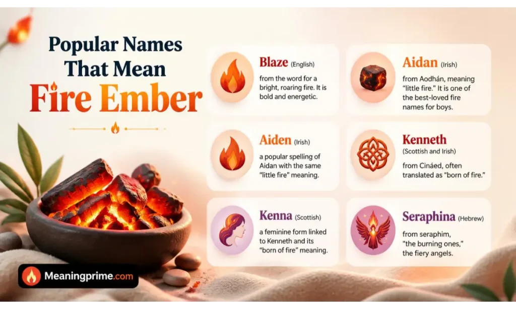 Popular Names That Mean Fire