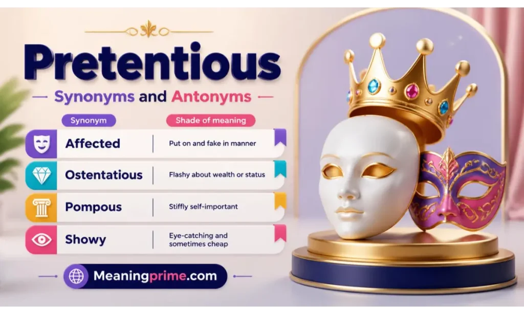 Pretentious Synonyms and Antonyms