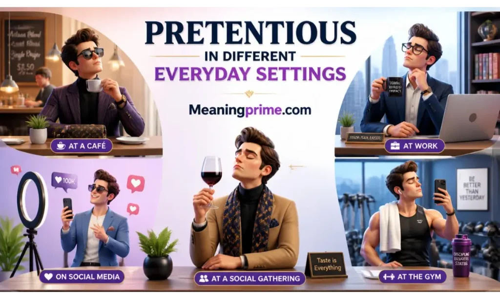 Pretentious in Different Everyday Settings