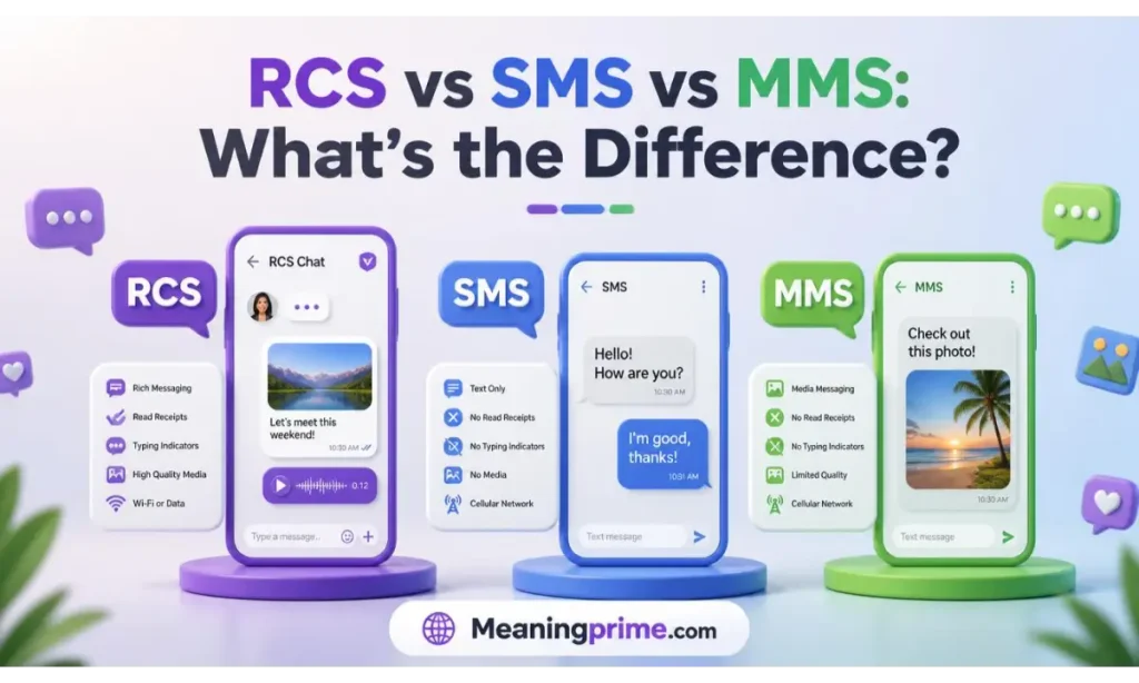 RCS vs SMS vs MMS What's the Difference