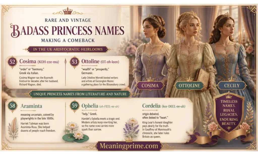 Rare and Vintage Badass Princess Names Making a Comeback in the UK