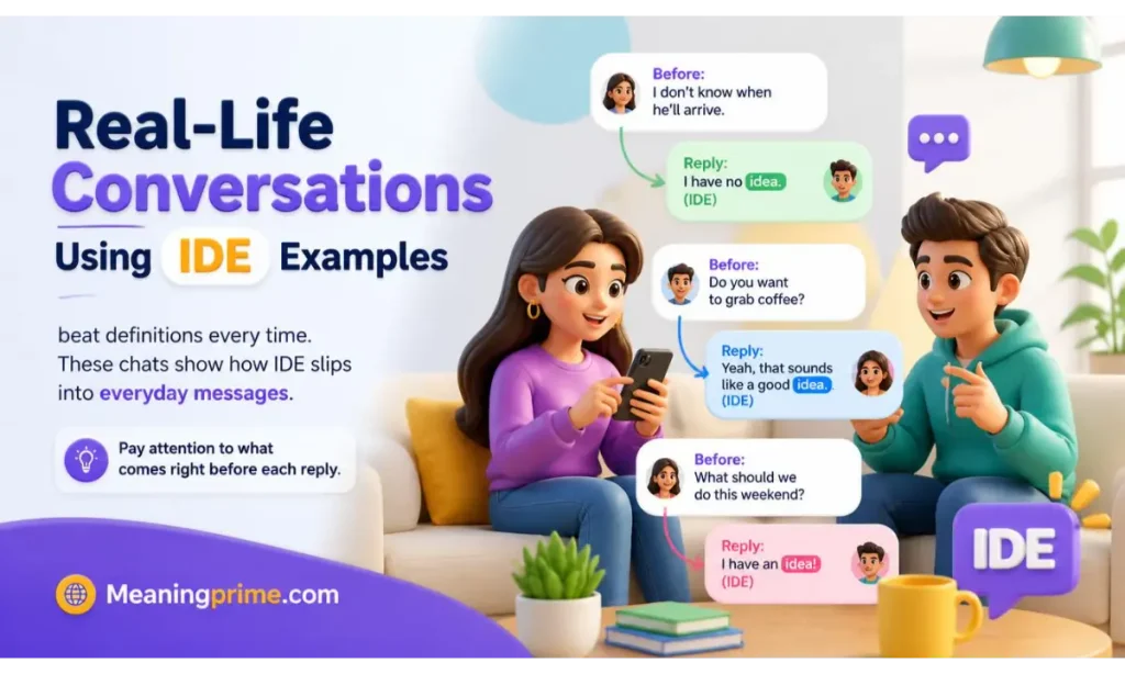 Real-Life Conversations Using IDE