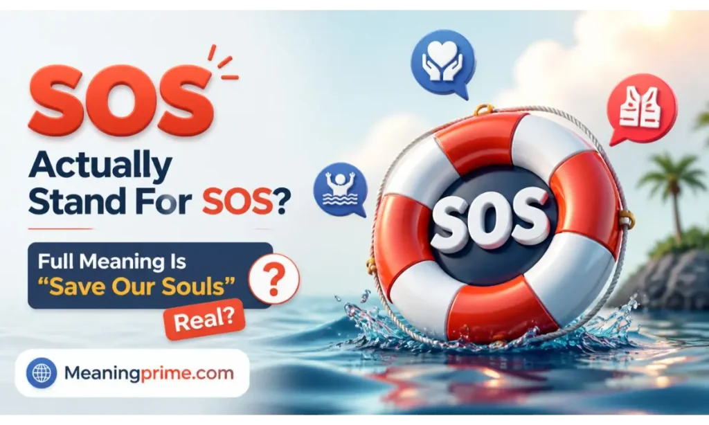 SOS Actually Stand For