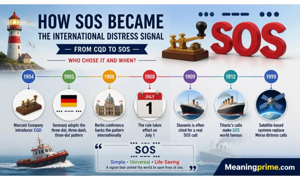 SOS Became the International Distress Signal