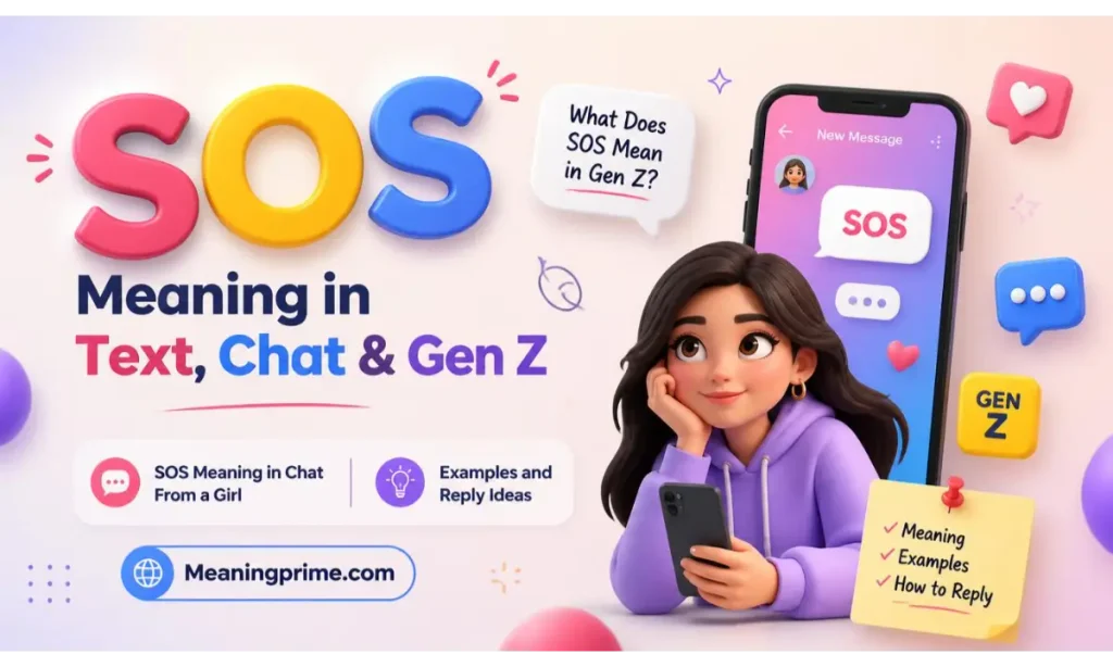 SOS Meaning in Text, Chat & Gen Z