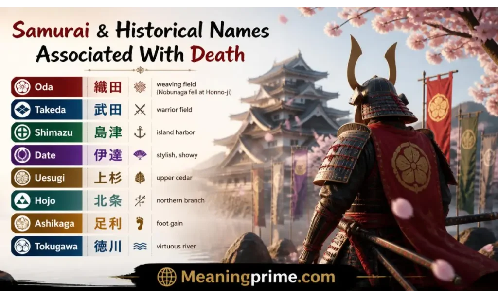 Samurai & Historical Names Associated With Death