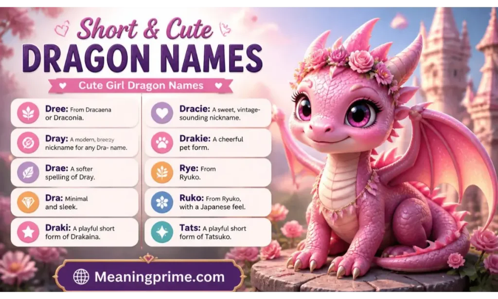 Short & Cute Dragon Names