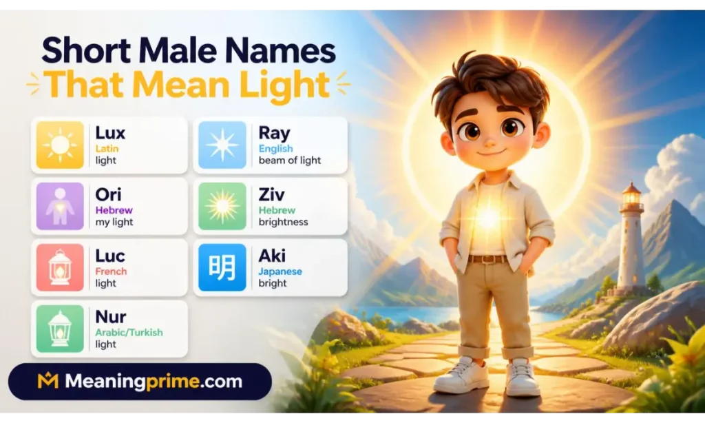 Short Male Names That Mean Light
