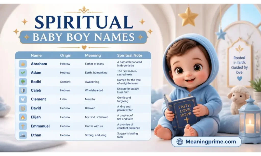 Spiritual Baby Boy Names