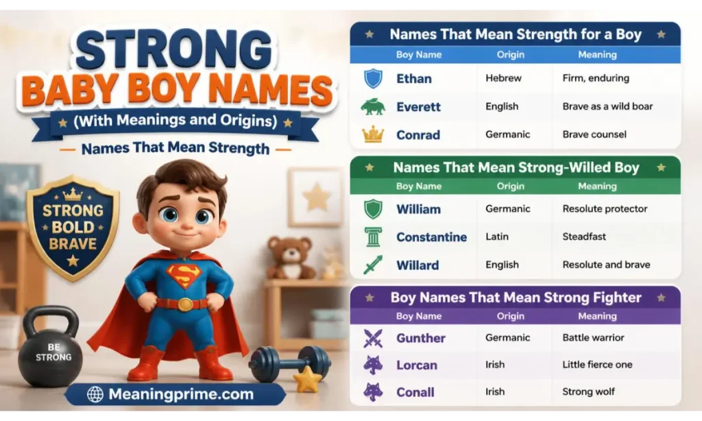 Strong Baby Boy Names