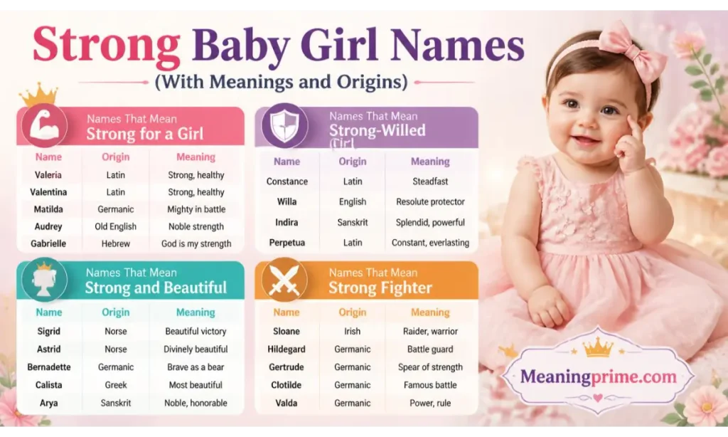 Strong Baby Girl Names