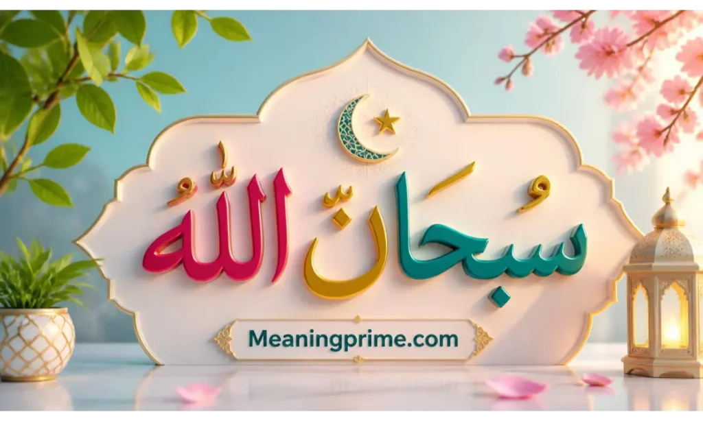 Subhanallah in Arabic