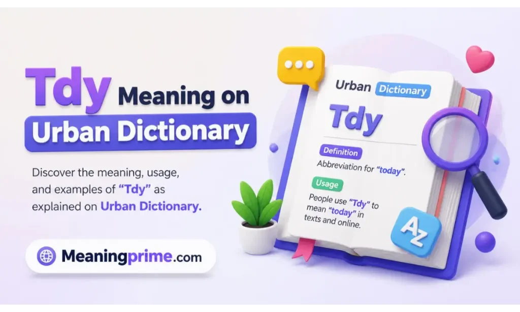 Tdy Meaning on Urban Dictionary