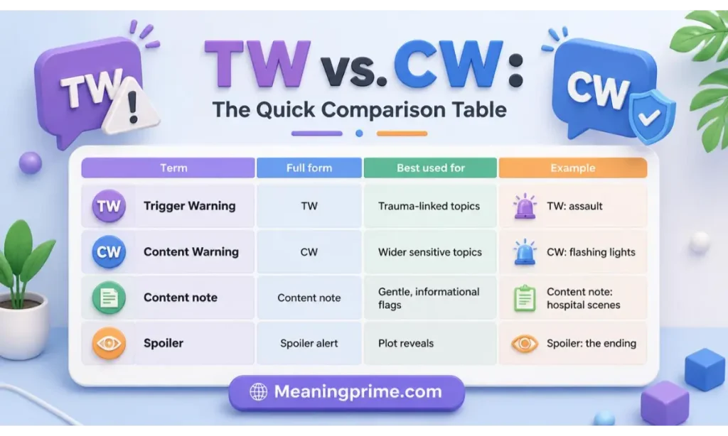 Tw Similar Terms and Alternatives