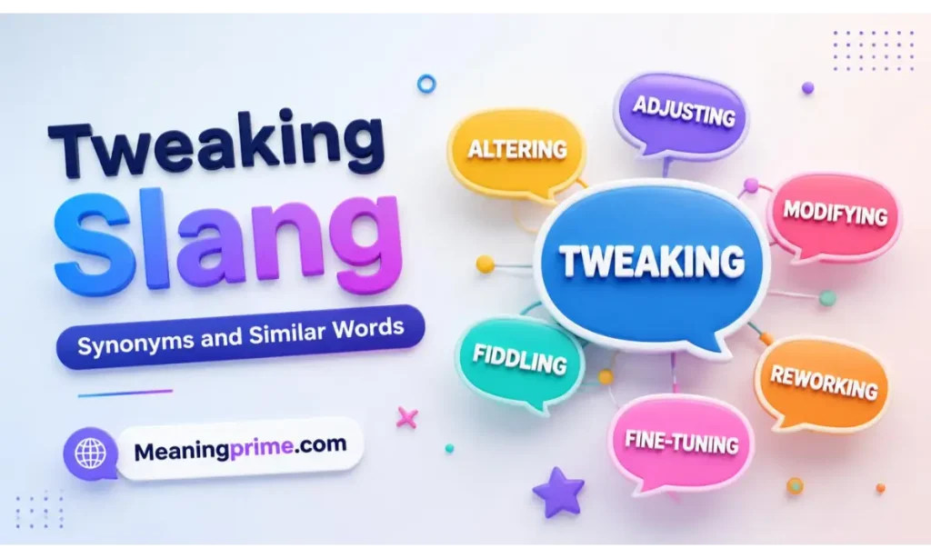 Tweaking Slang Synonyms and Similar Words