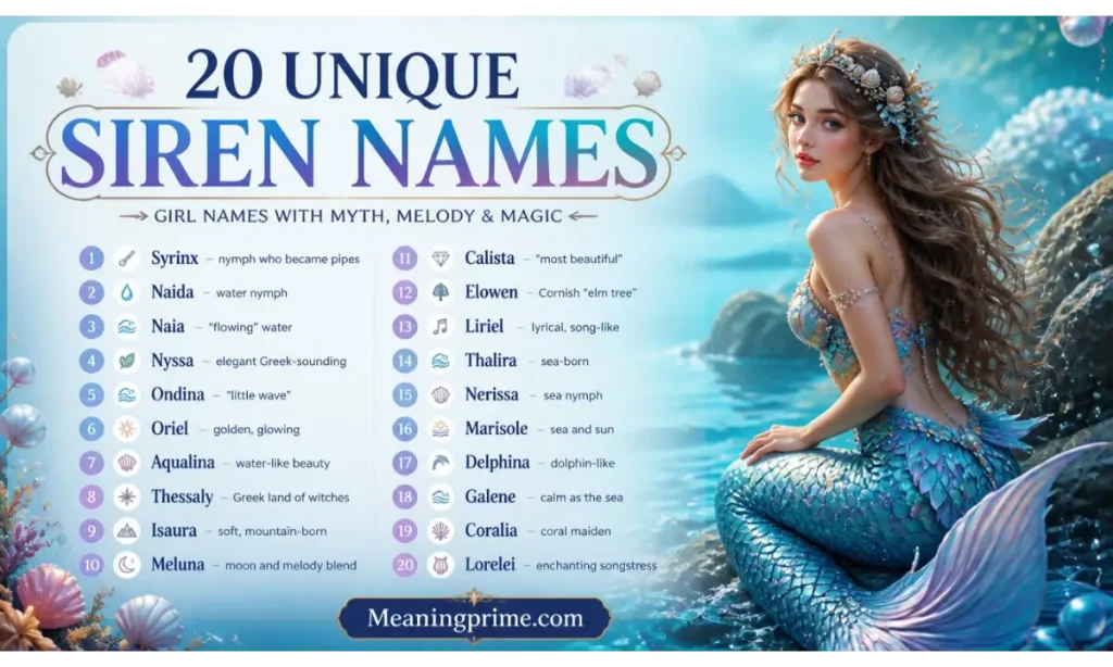 Unique Siren Names Girl