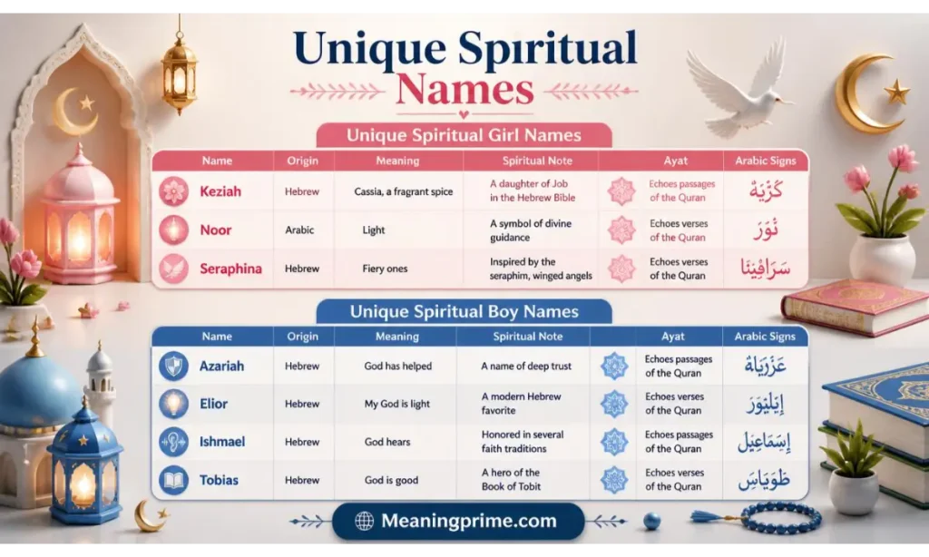 Unique Spiritual Names