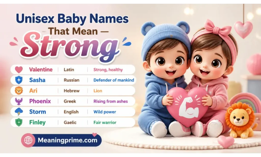 Unisex Baby Names That Mean Strong