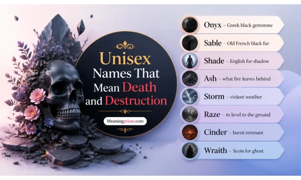 Unisex Names That Mean Death and Destruction