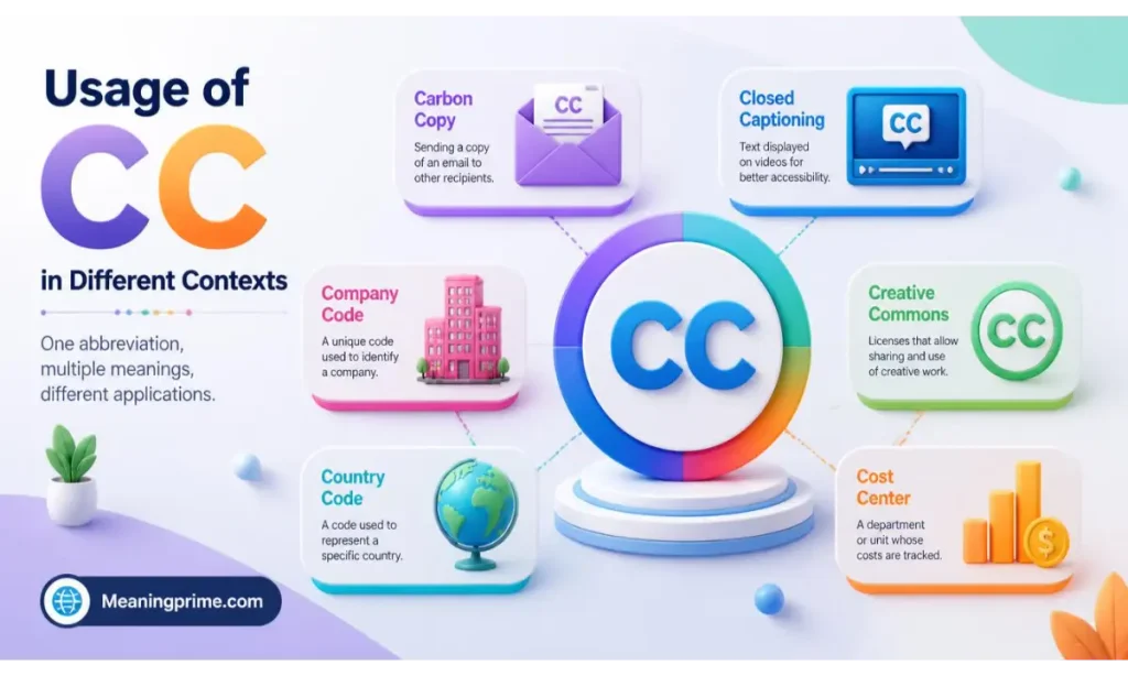 Usage of CC in Different Contexts