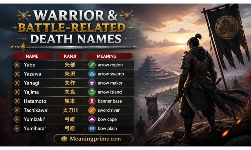 Warrior & Battle-Related Death Names