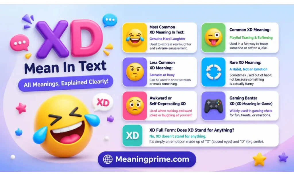 XD Mean In Text