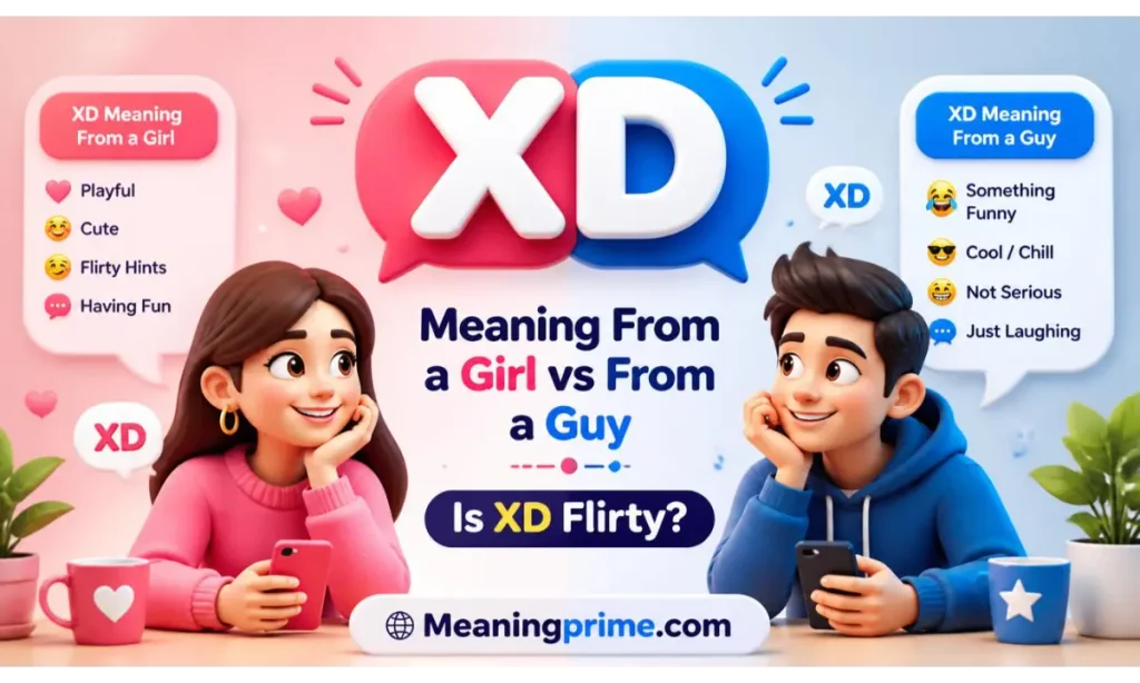 XD Meaning From a Girl vs From a Guy