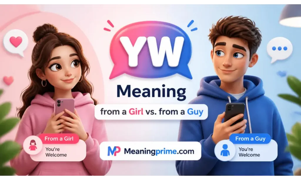YW Meaning from a Girl vs. from a Guy