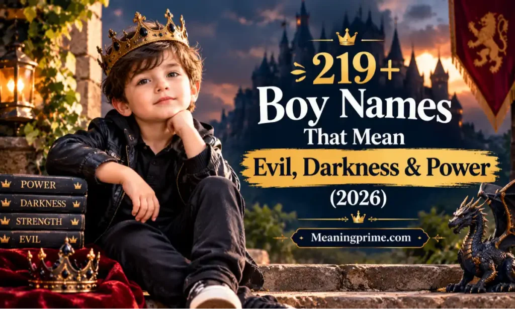 boy names that mean evil