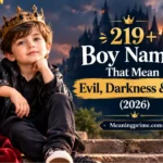 boy names that mean evil